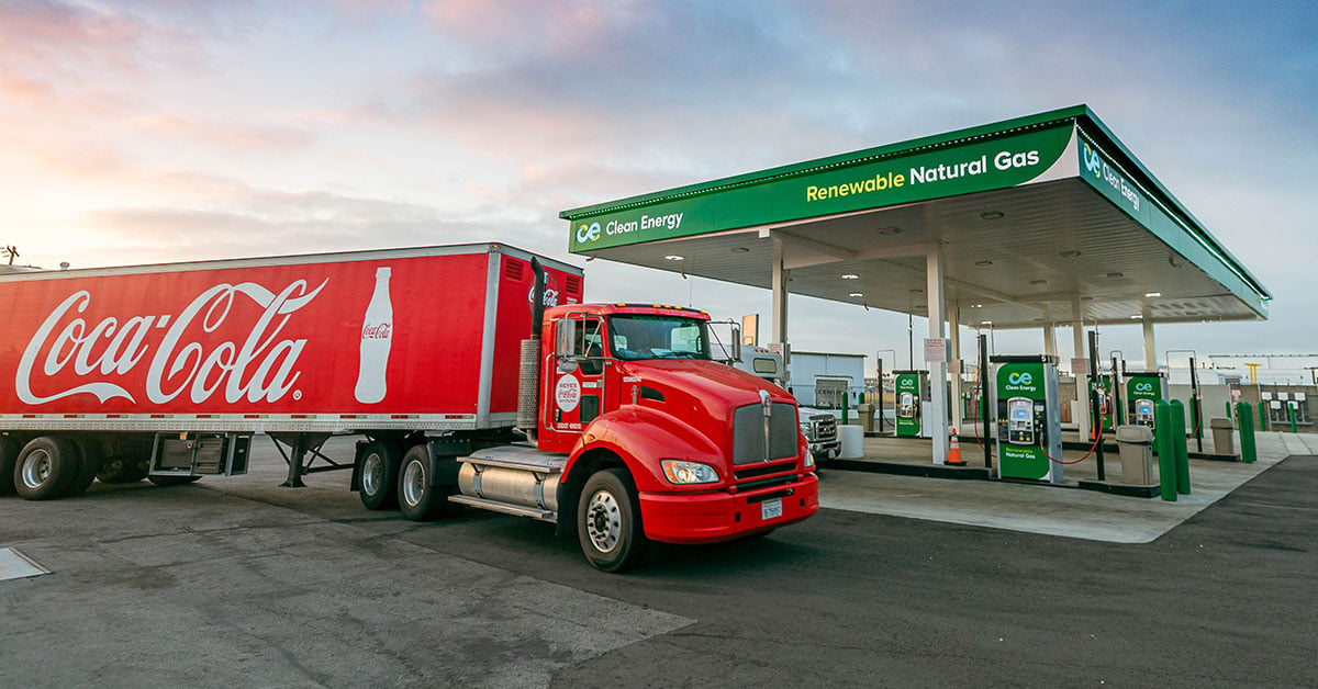 Clean-Energy-Coca-Cola-Truck-RNG-Pump-1200x628