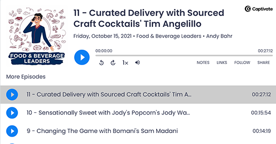 Curated Delivery with Sourced Craft Cocktails